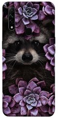 Чехол для Oppo A31 PandaPrint Енот в цветах цветы