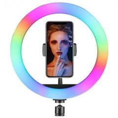 Кільцева LED RGB лампа 26 см з тримачем для телефону Селфі кільце для блогера