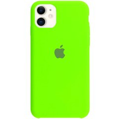 Чохол silicone case for iPhone 11 Neon Green / ярко - зелений