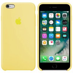 Чехол silicone case for iPhone 6/6s mellow yellow / светло - желтый