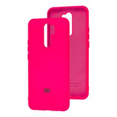 Чехол для Xiaomi Redmi 9 My Colors Full Barbie pink/ Ярко-розовый с закрытым низом и микрофиброй