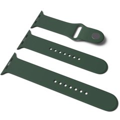 Силіконовий ремінець для Apple Watch Sport Band 38/40 (S / M & M / L) 3pcs (Зелений / Army green)