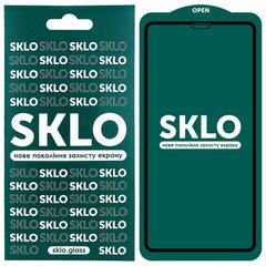Защитное стекло SKLO 5D (full glue) для Apple iPhone 12 Pro / 12 (6.1") (Черный)