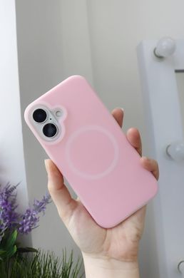 Чехол для iPhone 14 Pro Max Neon Silicone Case MagSafe Light Pink