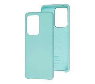 Чехол для Samsung Galaxy S20 Ultra (G988) Silky Soft Touch "светло-бирюзовый"