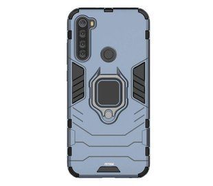 Ударопрочный чехол Transformer Ring for Magnet для Xiaomi Redmi Note 8T Серый Противоударный, бронированный