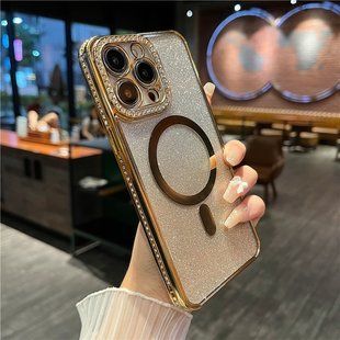 Чохол з блискітками, стразами для Iphone 15 Pro Max Luxury Diamond Full Shine + захист камери