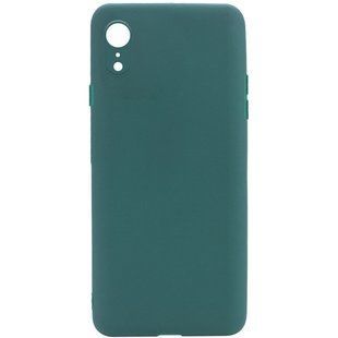 Силиконовый чехол Candy Full Camera для Apple iPhone XR (6.1"") Зеленый / Forest green
