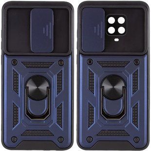 Ударостійкий чохол Serge Ring for Magnet для Xiaomi Redmi Note 9 Pro Синій / Протиударний, броньований