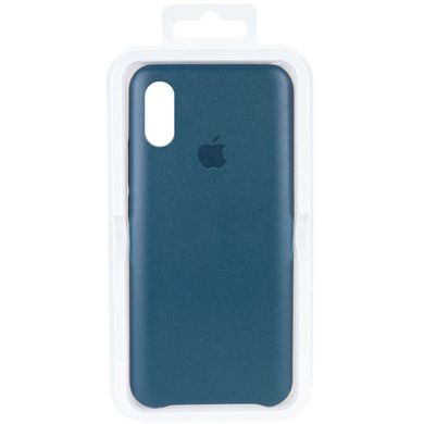 Кожаный чехол AHIMSA PU Leather Case Logo (A) для Apple iPhone X / XS (5.8"") Зеленый