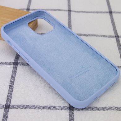 Чехол для Apple iPhone 14 Plus Silicone Case Full / закрытый низ Голубой / Lilac Blue