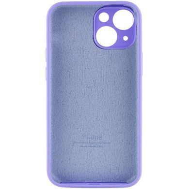 Чехол для Apple iPhone 14 Plus Silicone Full camera закрытый низ + защита камеры / Сиреневый / Dasheen