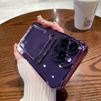 Чехол для iPhone 11 Pocket Glossy Case + стекло на камеру Deep Purple