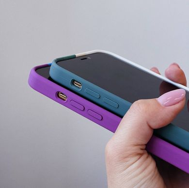 Чохол Rainbow Case для iPhone X/Xs White/Pine Green