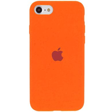 Чехол Silicone Case Full Protective (AA) для Apple iPhone SE (2020) (Оранжевый / Apricot)