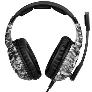 Навушники ігрові Onikuma K19 з гарнітурою / Camouflage grey, серый