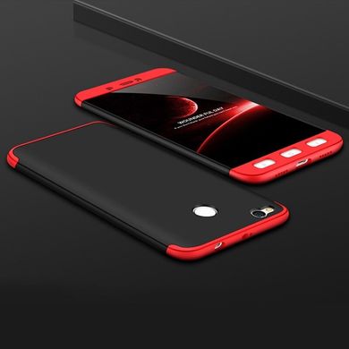 Пластиковая накладка GKK LikGus 360 градусов для Xiaomi Mi Max 2 (Чёрно-красный)