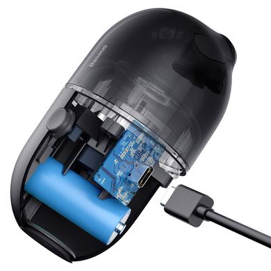Пилосос міні Baseus Desktop Capsule Vacuum Cleaner C2 | 1000Pa, 900mAh, 20min | (CRXCQC2-02) | Black