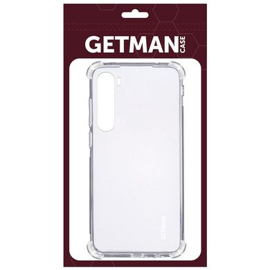 TPU чехол GETMAN Ease logo усиленные углы для OnePlus Nord, Прозрачный