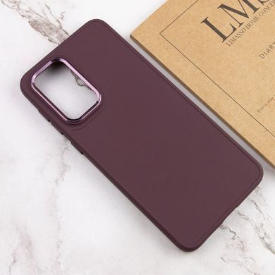 TPU чохол Bonbon Metal Style для Samsung Galaxy A55 (Бордовий / Plum)