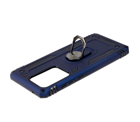 Чехол для Serge Ring for Magnet Samsung Galaxy S20 Ultra (G988) Синий /Противоударный, бронированный