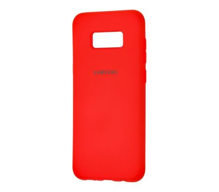 Чохол для Samsung Galaxy S8 Plus (G955) Silicone Full червоний з закритим низом і мікрофіброю