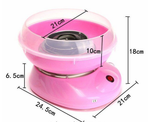 Апарат для приготування солодкої цукрової вати в домашніх умовах Candy Maker, Рожевий