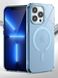 Чохол для iPhone 13 Pro Max Matt Clear Case with Magsafe Blue