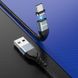 Кабель HOCO Type-C Traveller magnetic charging data cable U96 |1.2m, 3A| Black, Black
