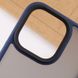 TPU+PC чохол Metal Buttons для Apple iPhone 14 (6.1") Синій