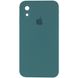 Чехол для Apple iPhone XR (6.1"") Silicone Case Full Camera закрытый низ + защита камеры Зеленый / Pine green квадратные борты