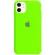 Чехол silicone case for iPhone 11 Neon Green / якро - зеленый