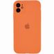 Чехол для Apple iPhone 11 Pro Silicone Full camera / закрытый низ + защита камеры (Оранжевый / Papaya)
