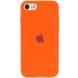 Чохол Silicone Case Full Protective (AA) для Apple iPhone SE (2020) (Помаранчевий / Apricot)