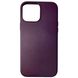 Кожаный чехол Leather Case (AA) with MagSafe для Apple iPhone 14 (6.1"") Dark Cherry