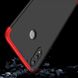 Пластиковая накладка GKK LikGus 360 градусов (opp) для Huawei Honor 8X (Черный / Красный)