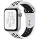 Силиконовый ремешок Sport Nike+ для Apple watch 38mm / 40mm (White / Black)