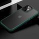 TPU + PC чохол Metal Buttons для Apple iPhone 12 mini (5.4") (Темно-зелений)