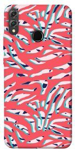 Чехол для Huawei Honor 8X PandaPrint Red Zebra print паттерн