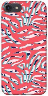 Чохол для Apple iPhone 7/8 (4.7 "") PandaPrint Red Zebra print патерн