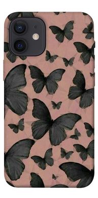 Чехол для Apple iPhone 12 mini (5.4"") PandaPrint Порхающие бабочки паттерн