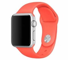 Силіконовий ремінець для Apple watch 42mm / 44mm (Оранжевий / Electric Orange)