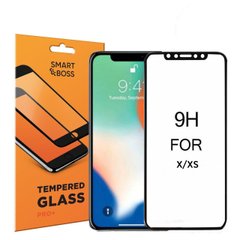 5D стекло изогнутые края Iphone X/XS Premium Smart Boss™ Черное, Черный