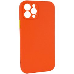 Чехол TPU Square Full Camera для Apple iPhone 12 Pro (6.1"") Оранжевый