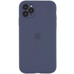 Чехол для Apple iPhone 12 Pro Silicone Full camera закрытый низ + защита камеры / Серый / Lavender Gray
