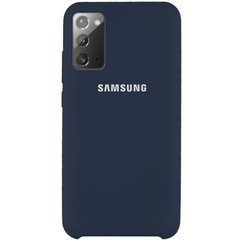 Чехол Silicone Cover (AAA) для Samsung Galaxy Note 20 (Синий / Midnight blue)