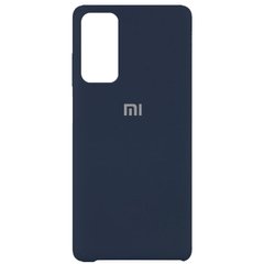 Чехол Silicone Cover (AAA) для Xiaomi Mi 10T / Mi 10T Pro (Синий / Midnight blue)