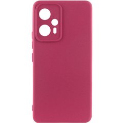 Чохол Silicone Cover Lakshmi Full Camera (A) для Xiaomi Poco F5 Бордовий / Marsala
