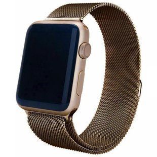 Ремінець для Apple Watch 42/44/45 mm Milanese Loop Brown