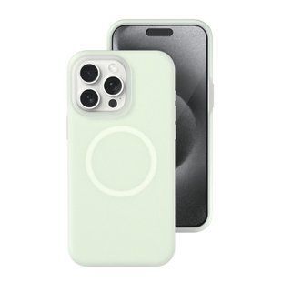 Чохол для iPhone 14 Pro Max Neon Silicone Case MagSafe Mint